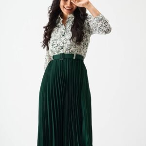 Women Green Long Dress by AASK