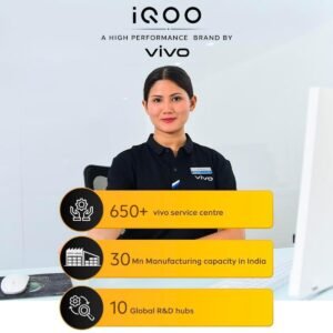 iQOO Z10 5G (Glacier Silver, 12GB RAM, 256GB Storage) | India's Biggest Ever 7300 mAh Battery | Snapdragon 7s Gen 3 Processor | Brightest Quad Curved AMOLED Display in The Segment