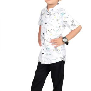 Cotton White Color Shirt for boys