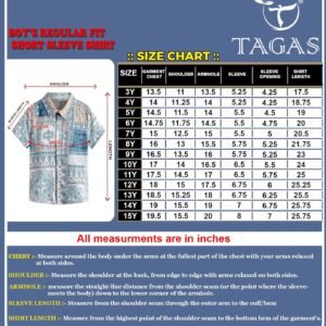 TAGAS Boy's Floral Regular Fit Shirt