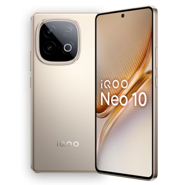 iQOO Neo 10 (Titanium Chrome, 8GB RAM, 128GB Storage) | Snapdragon 8s Gen 4 Processor & SuperComputing Chip Q1 | 7000 mAh Battery Gaming Smartphone